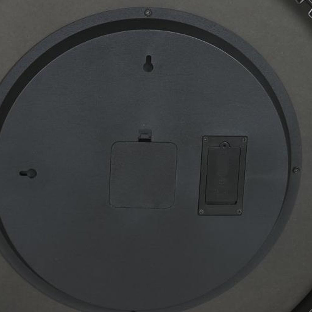 Relogio Metal Rattan 100x9x100 - Gato Preto