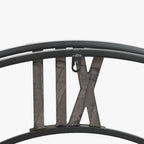 Relogio Metal Rattan 100x9x100 - Gato Preto