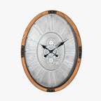 Relogio Oval Pinho 50x8x68 - Gato Preto