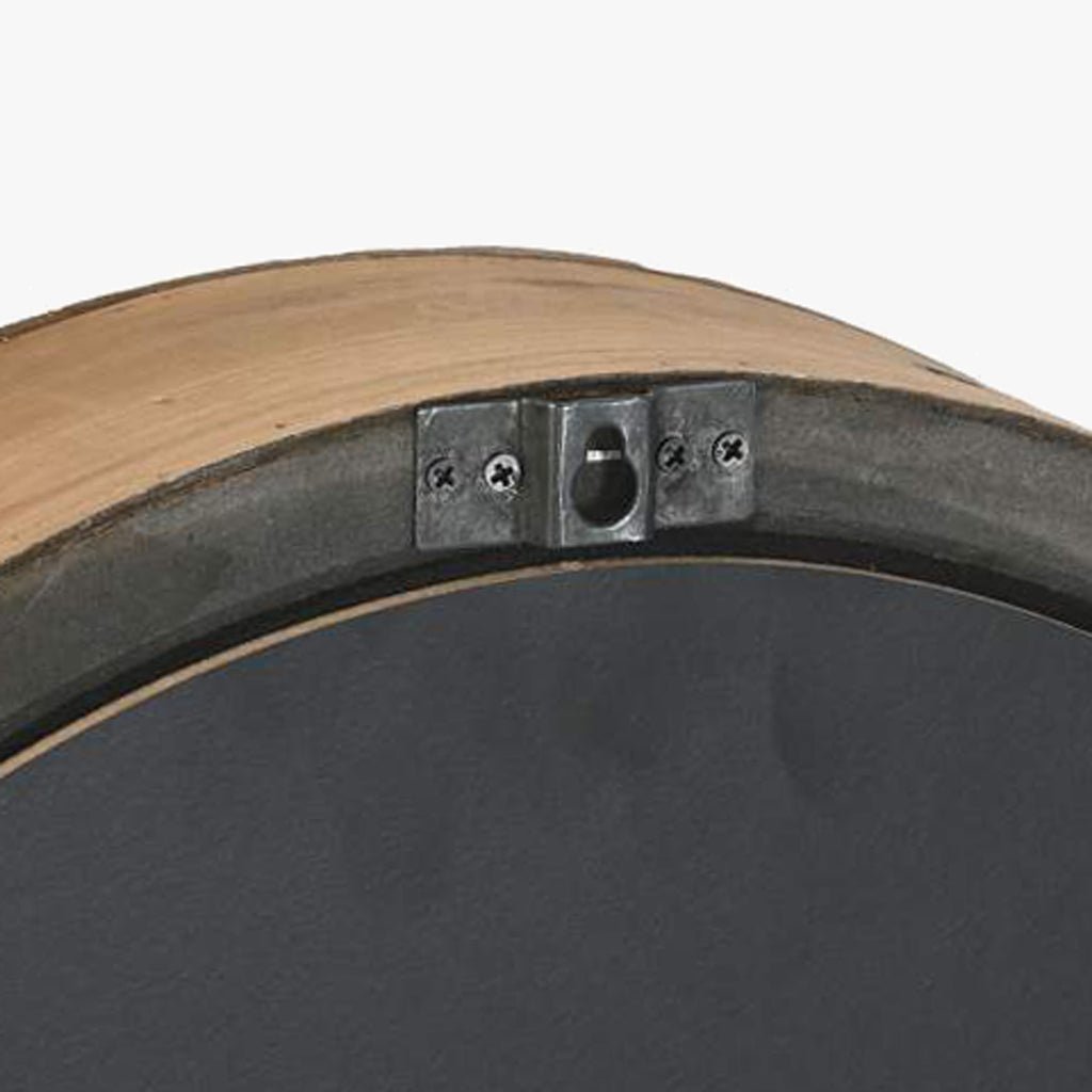Relogio Oval Pinho 50x8x68 - Gato Preto