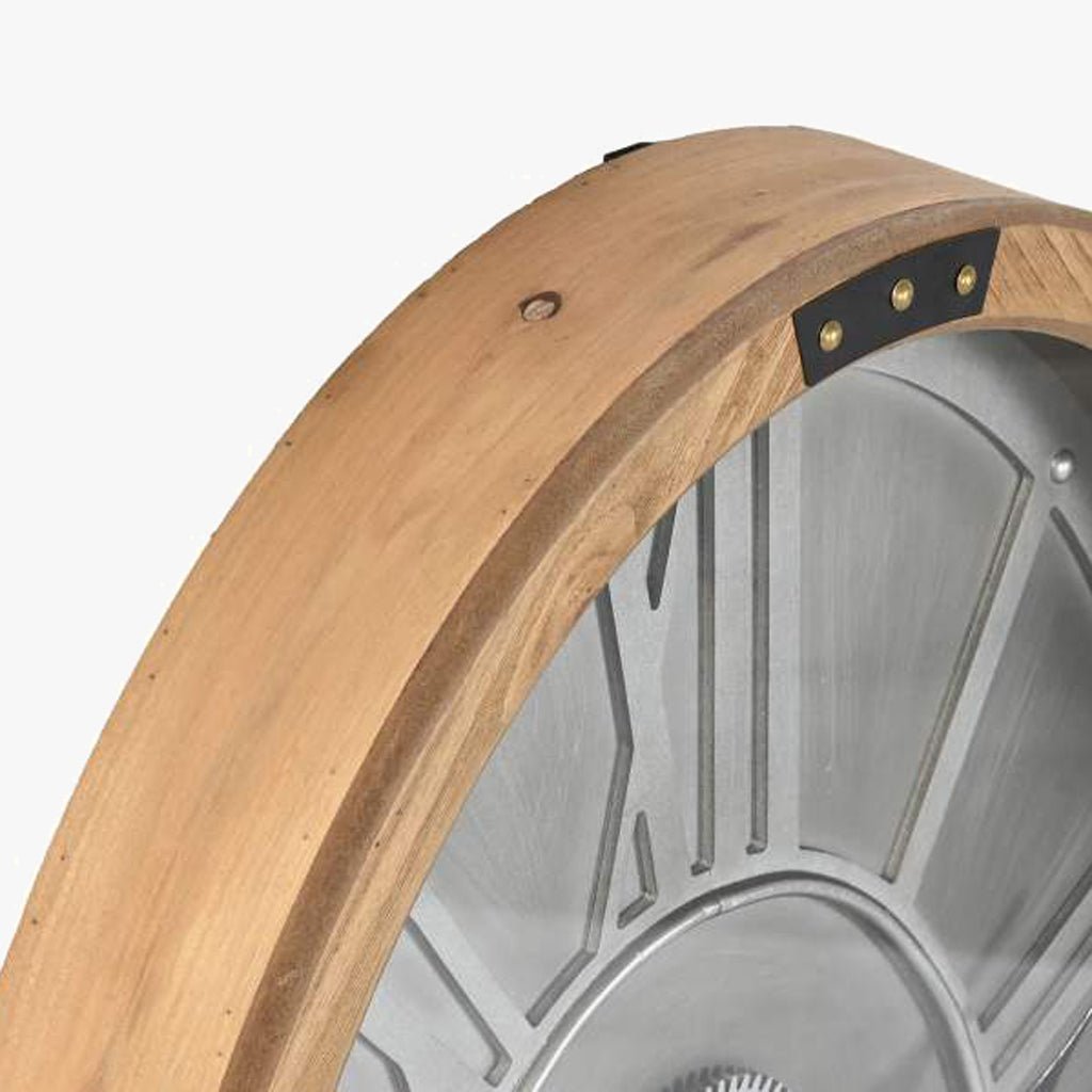 Relogio Oval Pinho 50x8x68 - Gato Preto