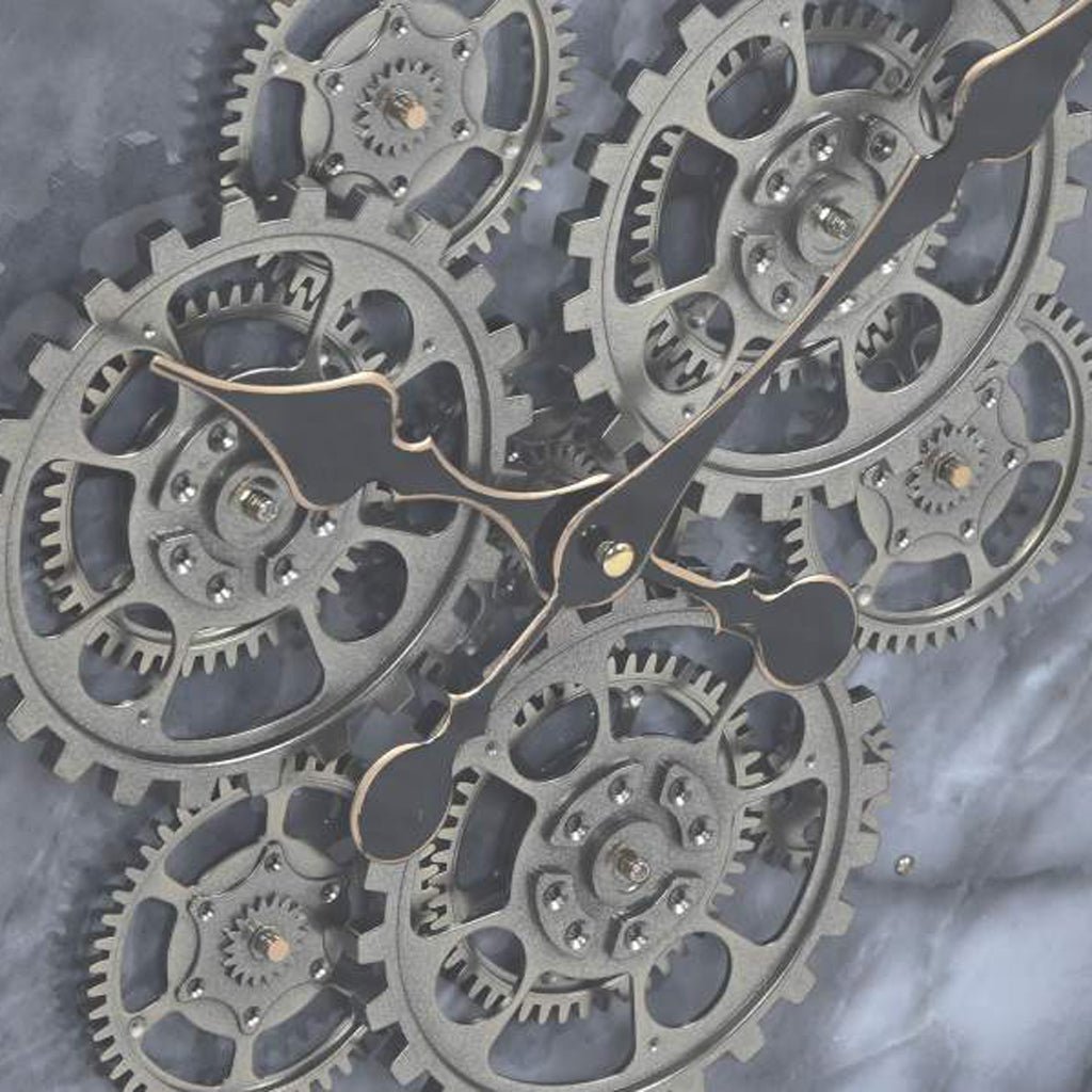 Relogio Parede Quad Pt 80x8x80 - Gato Preto