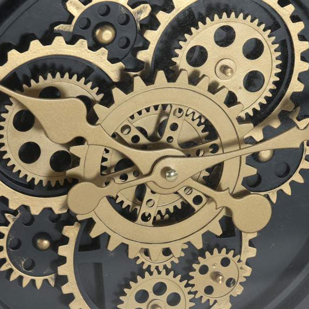 Relogio Preto e Dourado - Gato Preto