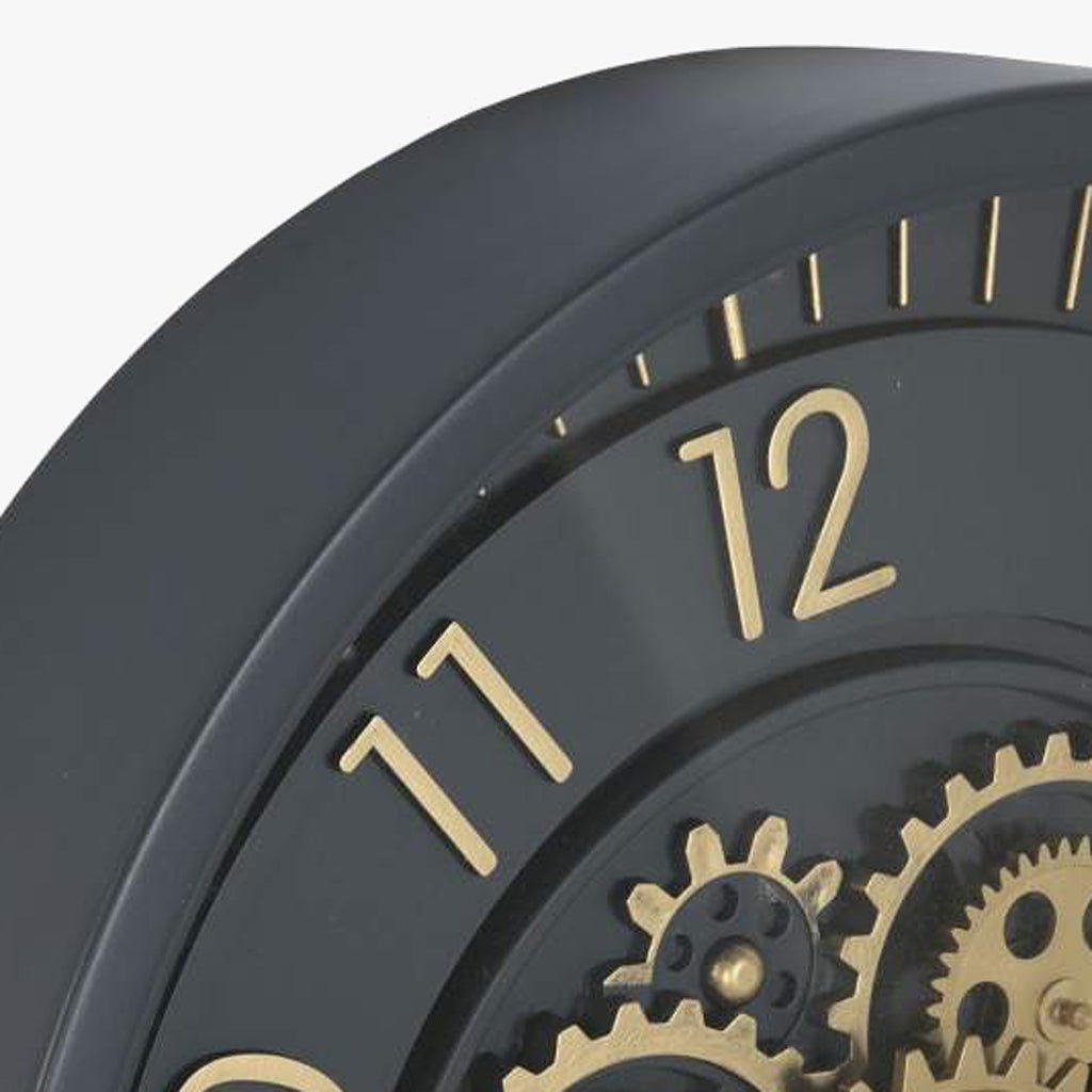 Relogio Preto e Dourado - Gato Preto