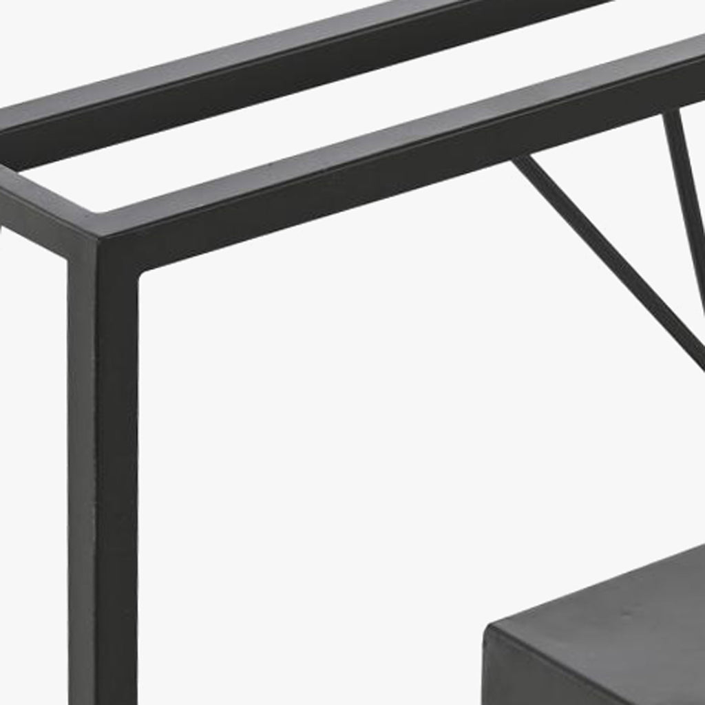 Relogio Quad Romano 80x8x80 - Gato Preto