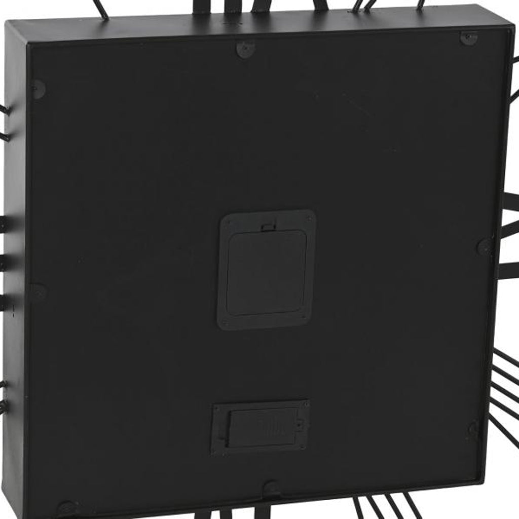 Relogio Quad Romano 80x8x80 - Gato Preto