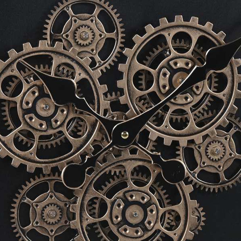 Relogio Quad Romano 80x8x80 - Gato Preto