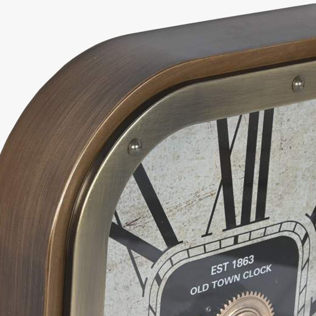 Relogio Rect Br/Dr 43x8,5x63 - Gato Preto