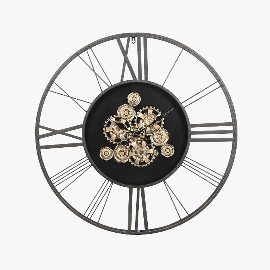 Relogio Romano Mecanismo D80 - Gato Preto