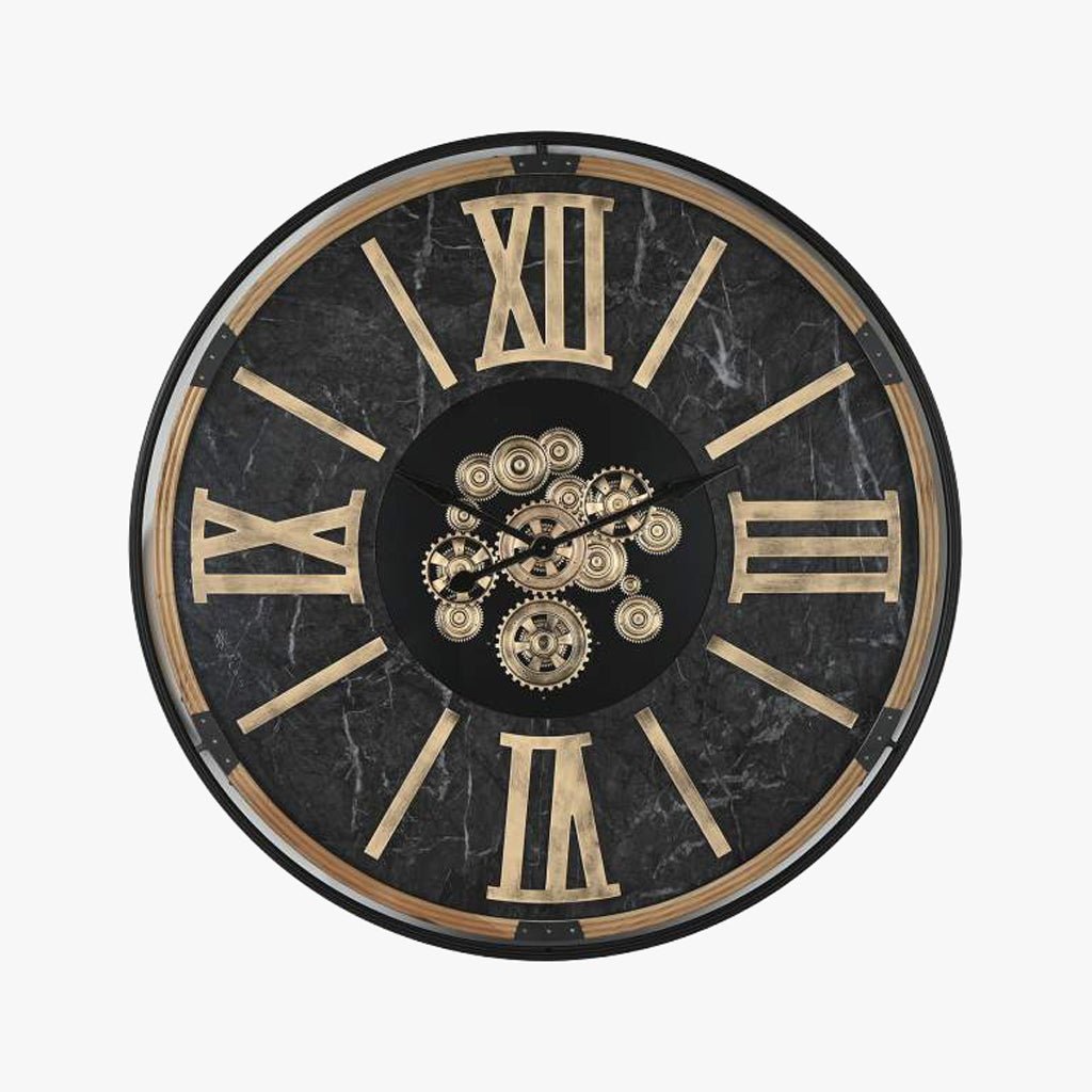 Relogio Romano Pt/Dr 127x9x127 - Gato Preto