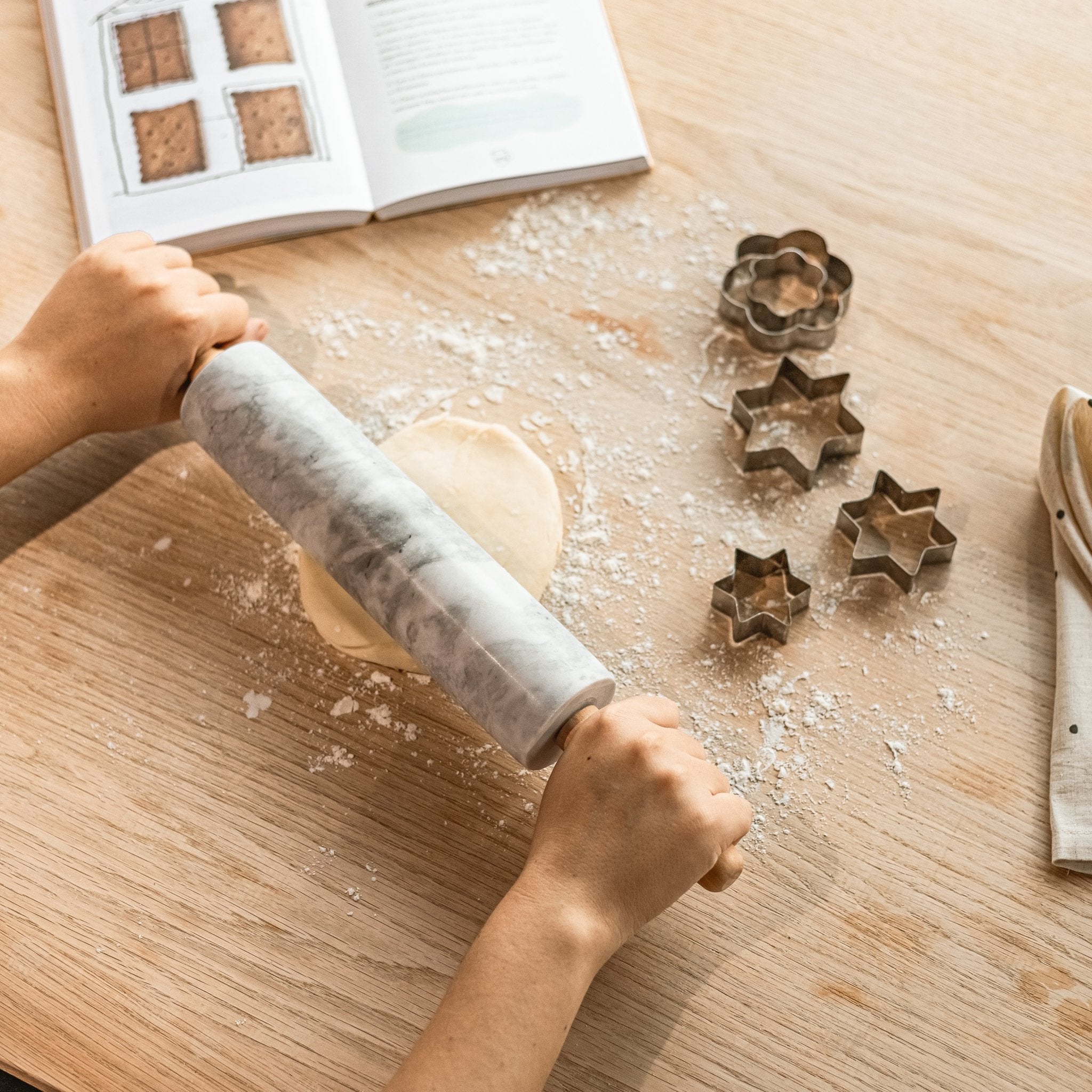 Rolo de Massa MARBLE - Gato Preto