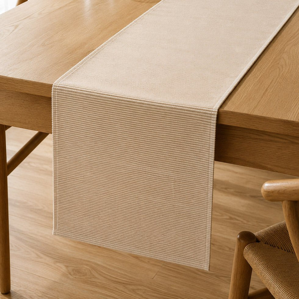 Runner para Mesa Algodão Bege 4EVERYDAY - Gato Preto