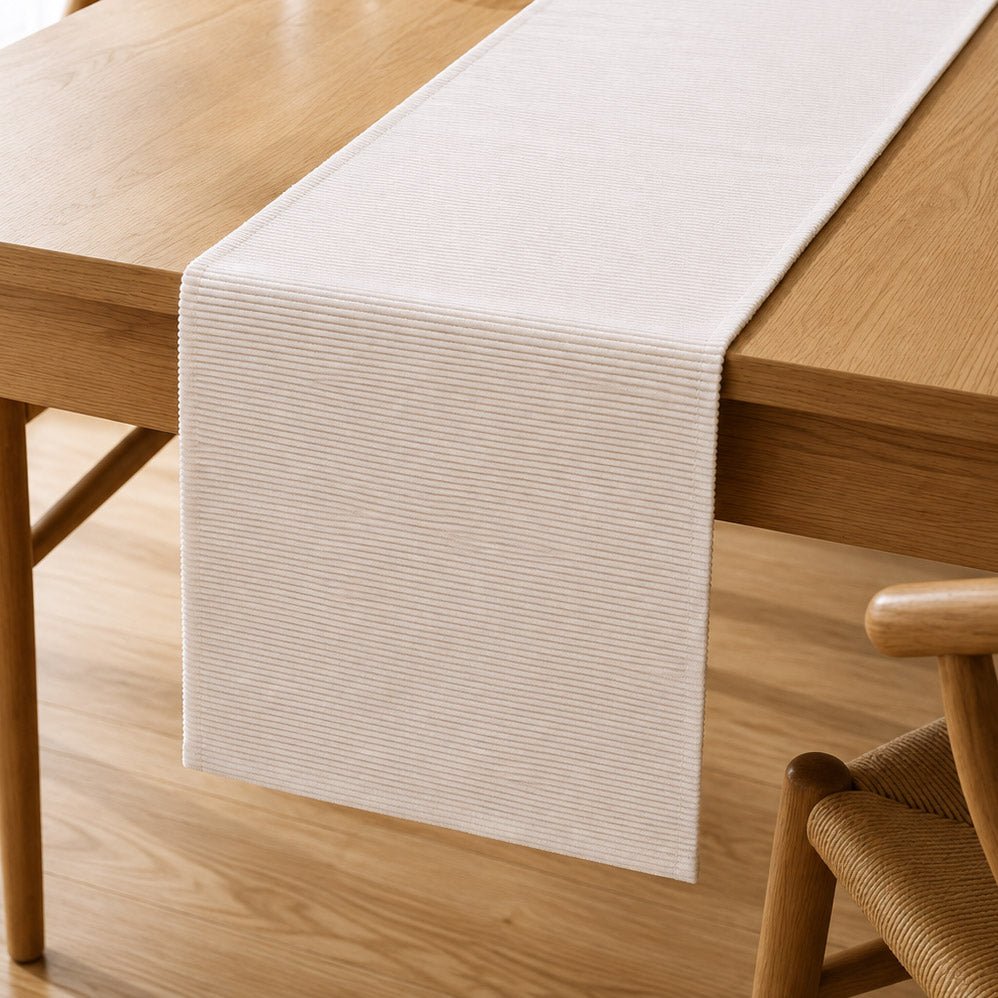 Runner para Mesa Algodão Branco 4EVERYDAY - Gato Preto