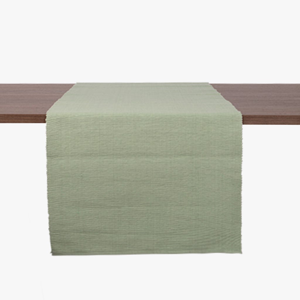 Runner para Mesa Algodão Verde Claro 4EVERYDAY - Gato Preto