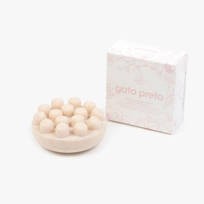 Sabonete de massagem esfoliante Jasmim e Rosa Mosqueta 94g - Gato Preto