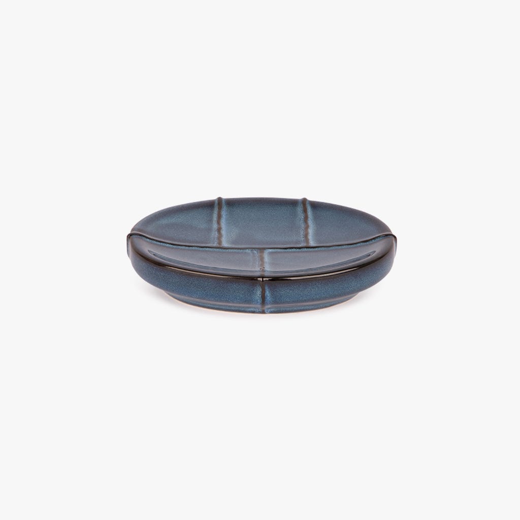 Saboneteira Cerâmica Azul IOS - Gato Preto