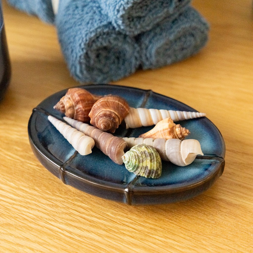 Saboneteira Cerâmica Azul IOS - Gato Preto