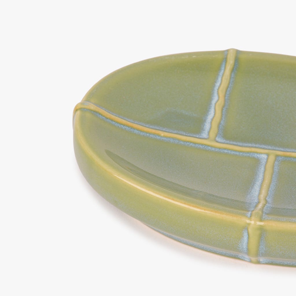 Saboneteira Cerâmica Verde IOS - Gato Preto