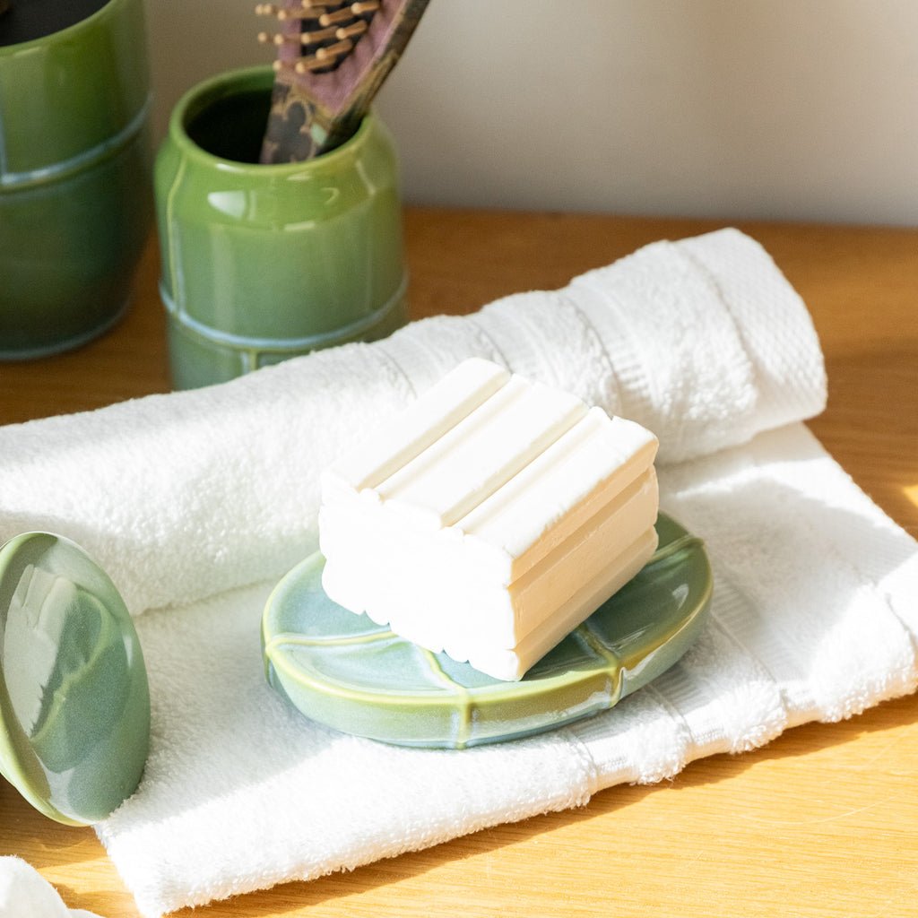 Saboneteira Cerâmica Verde IOS - Gato Preto