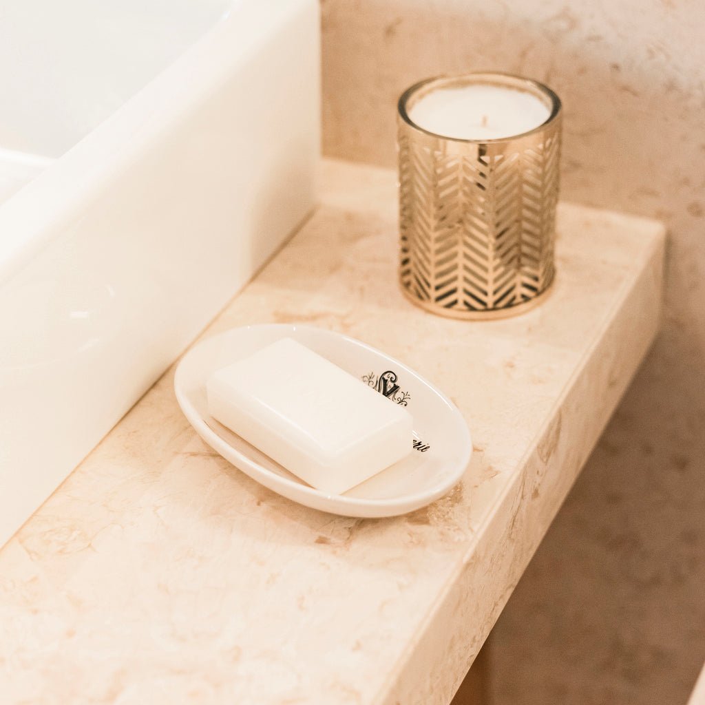 Saboneteira de Banho em Cerâmica SAINT VILAN - Gato Preto