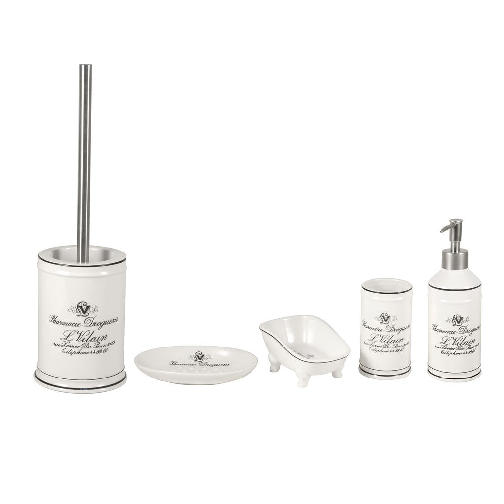 Saboneteira de Banho em Cerâmica SAINT VILAN - Gato Preto