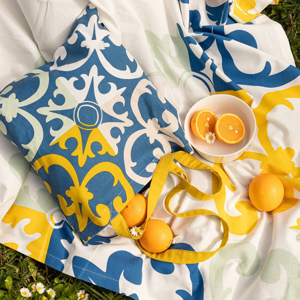 Saco de Algodão AZULEJO - Gato Preto