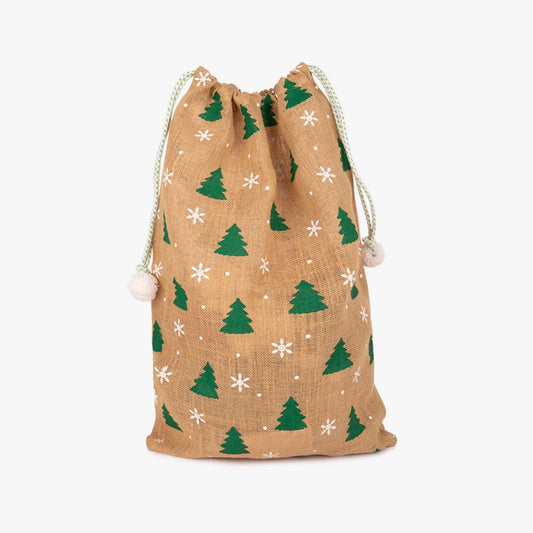 Saco de juta com pinheiros 76x51cm COZY - Gato Preto