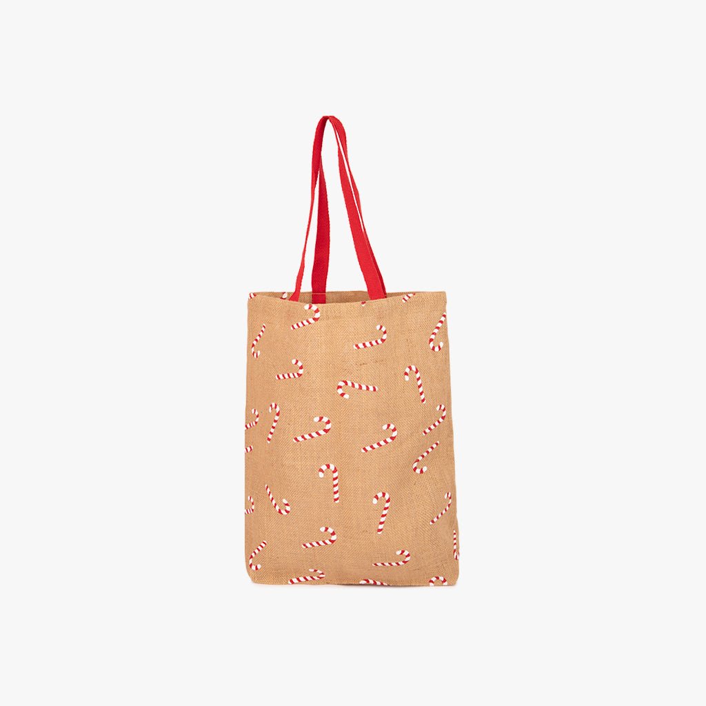 Saco de Juta natural 42x38cm COZY - Gato Preto