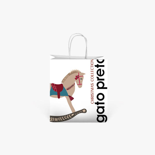 Saco Pequeno de NATAL - Gato Preto