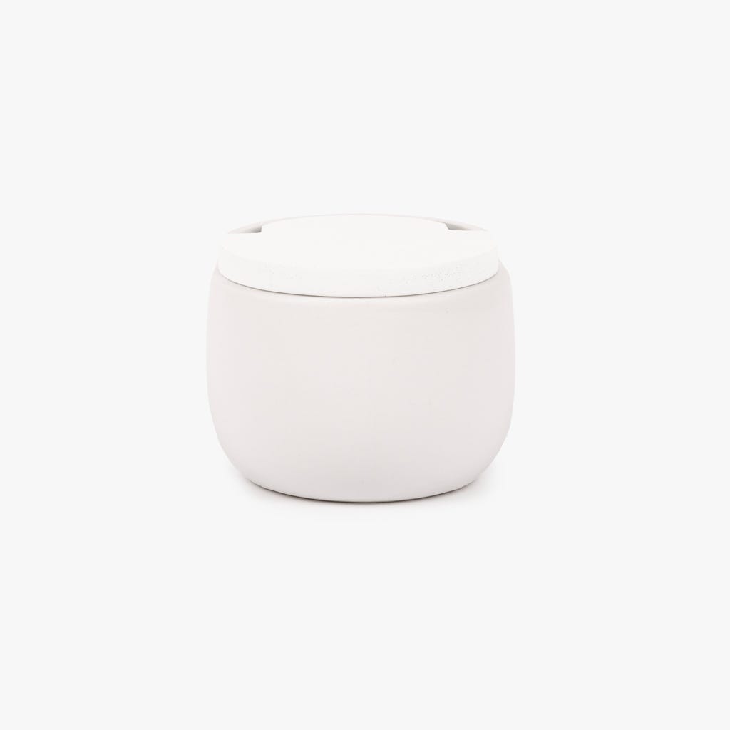 Saleiro Branco em Cerâmica ALL WHITE - Gato Preto