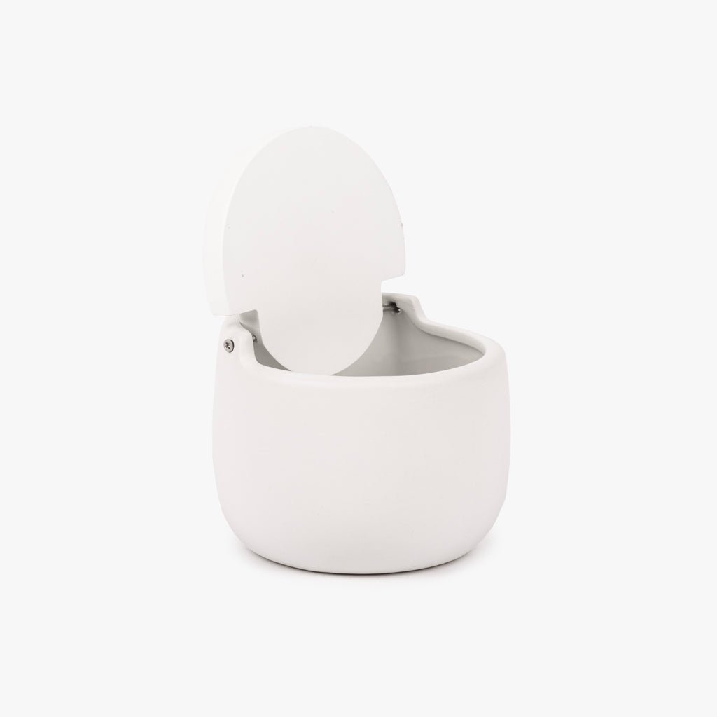 Saleiro Branco em Cerâmica ALL WHITE - Gato Preto