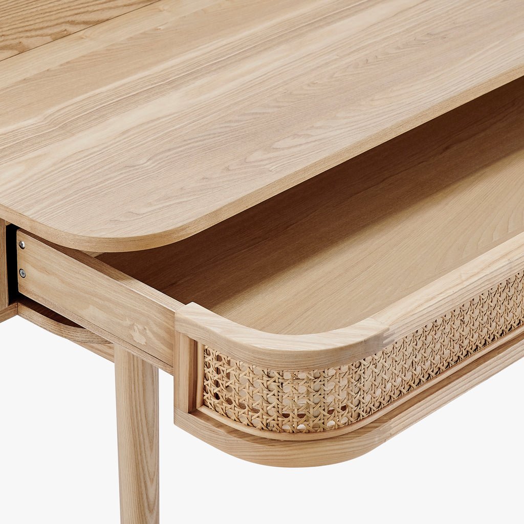 Secretária rattan 110x45x86cm CARTAGO - Gato Preto