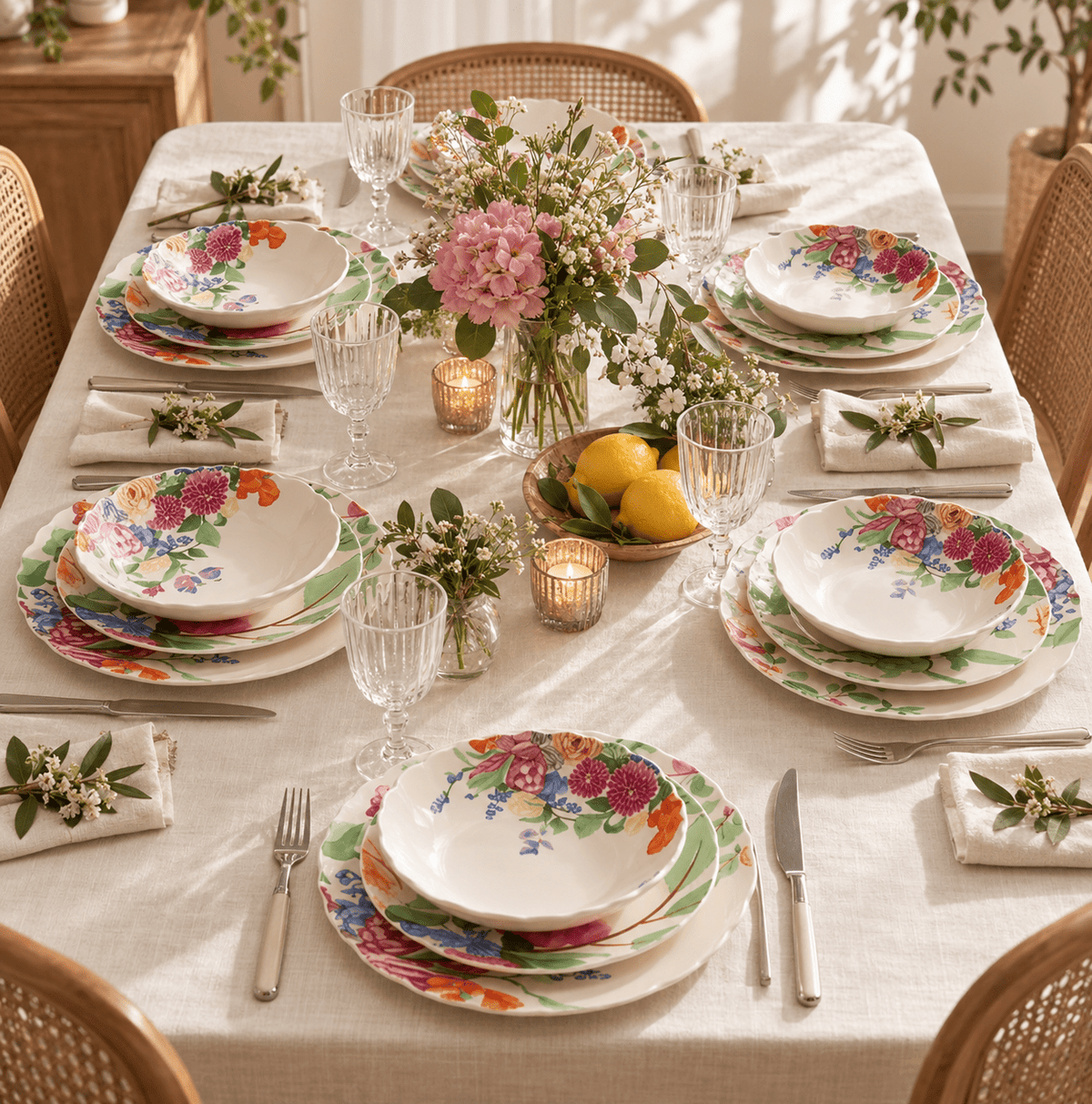 Serviço de Mesa 6 Pessoas — 18 Peças | MARIE - Gato Preto