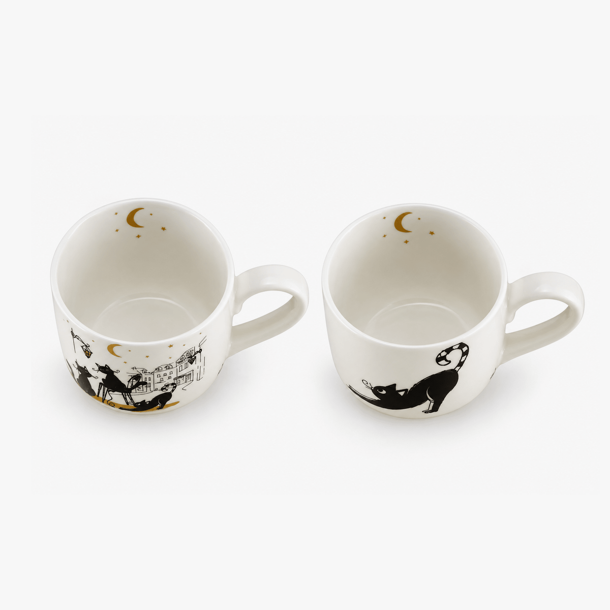 Set2CanecasGatos 280ml CAT CREW - Gato Preto