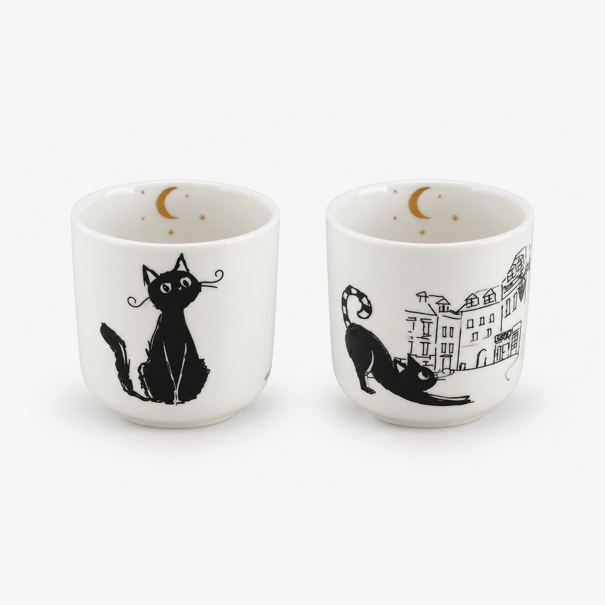 Set2CoposCafe 125ml CAT CREW - Gato Preto
