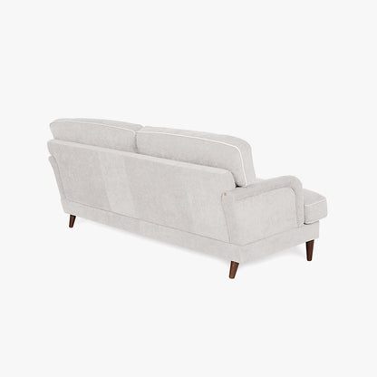 Sofá 3 Lugares Taupe com perfis em Bege SPENCER - Gato Preto