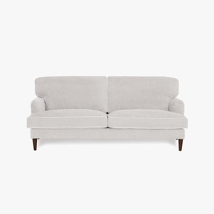 Sofá 3 Lugares Taupe com perfis em Bege SPENCER - Gato Preto