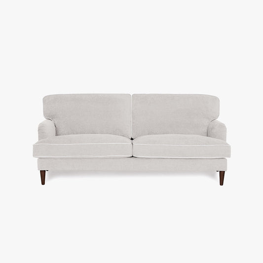 Sofá 3 Lugares Taupe com perfis em Bege SPENCER - Gato Preto