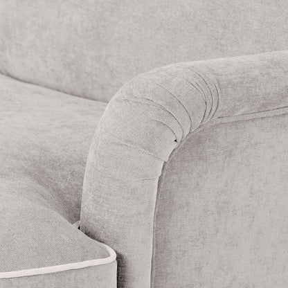 Sofá 3 Lugares Taupe com perfis em Bege SPENCER - Gato Preto