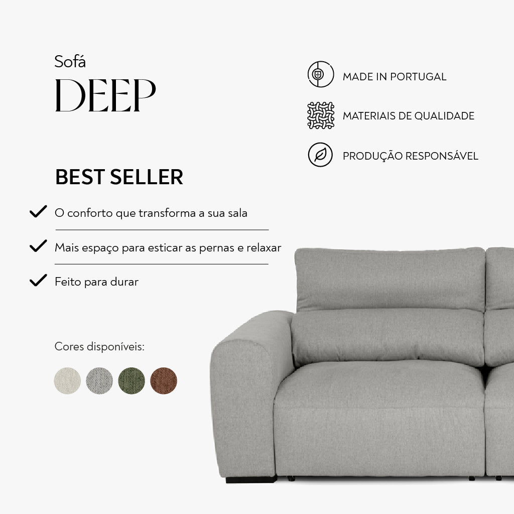 Sofá Cama 2 Lugares DEEP - Gato Preto