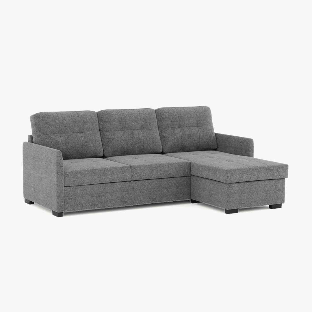 Sofá Cama GOSLING com Chaise Longue - Gato Preto
