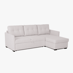 Sofá - cama 3 Lugares com chaise longue GOSLING - Gato Preto
