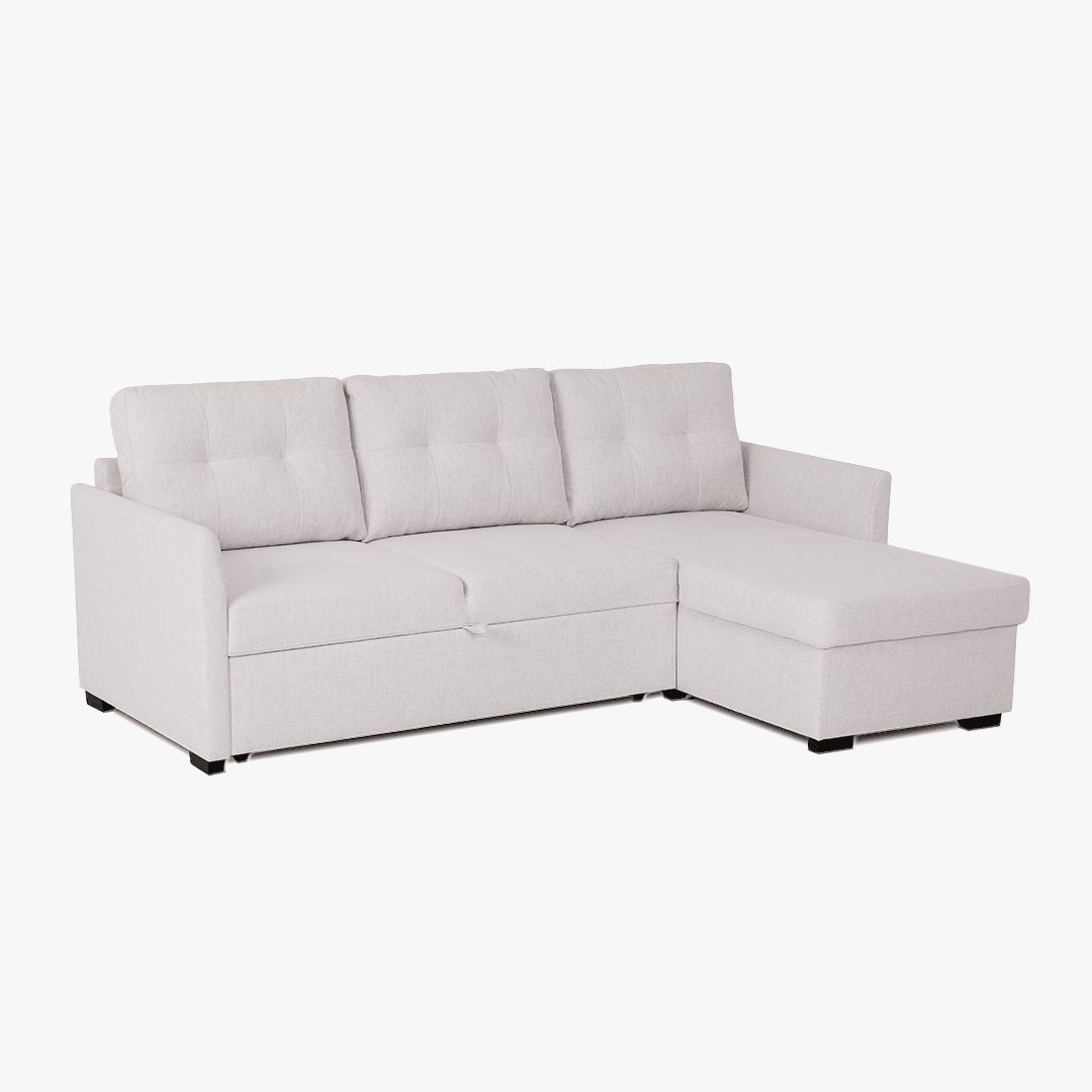 Sofá - cama 3 Lugares com chaise longue GOSLING - Gato Preto