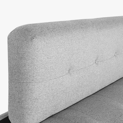 Sofá Cama Cinza com Sistema Click - Clack MOVE - Gato Preto