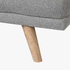 Sofá Cama Cinza com Sistema Click - Clack MOVE - Gato Preto
