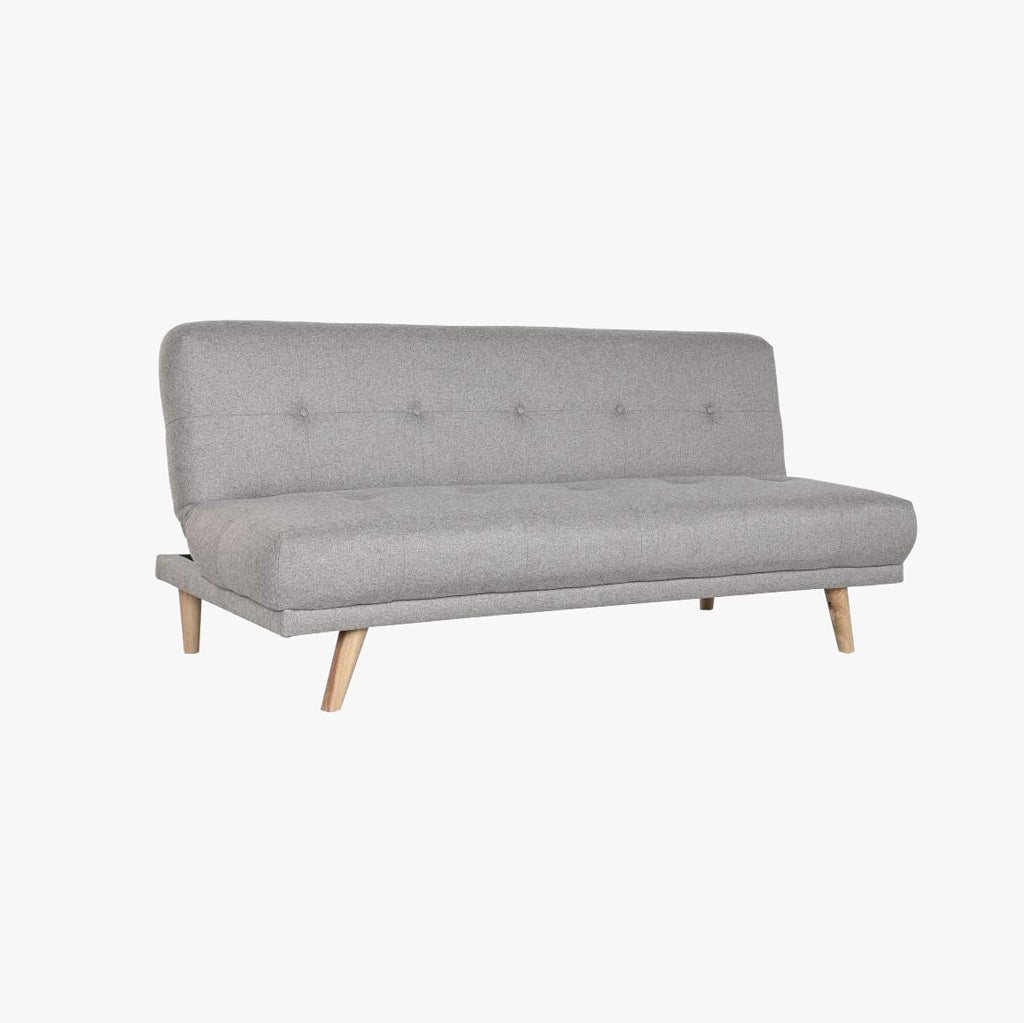 Sofá Cama Cinza com Sistema Click - Clack MOVE - Gato Preto