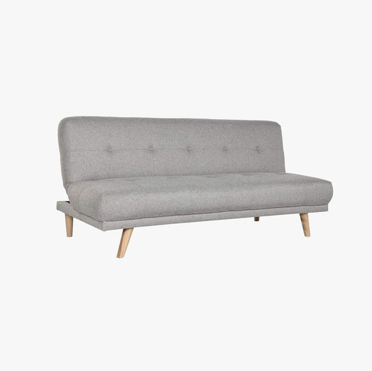 Sofá Cama Cinza com Sistema Click - Clack MOVE - Gato Preto