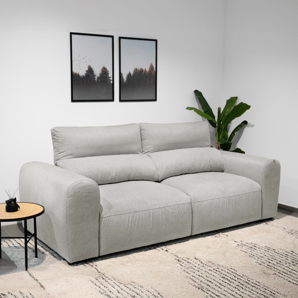 Sofá cama cinza DEEP - Gato Preto