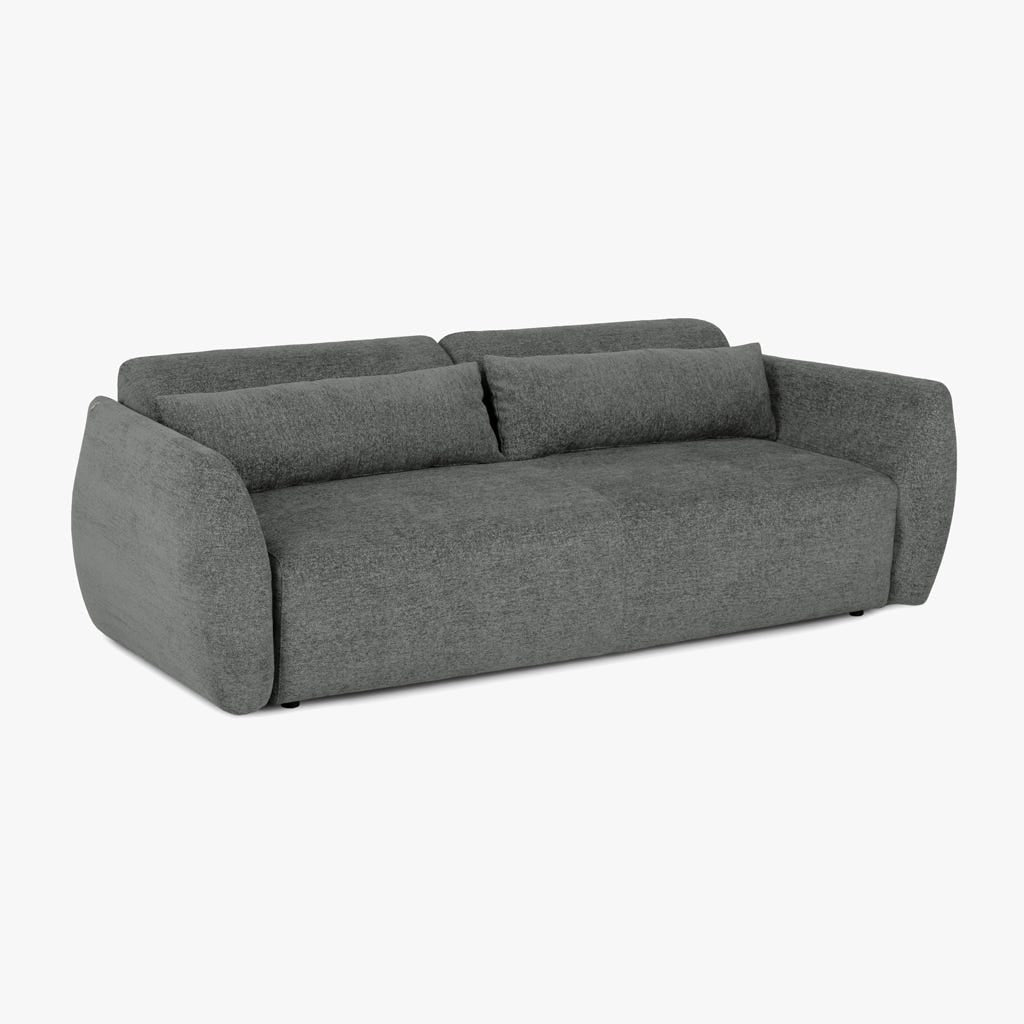 Sofá cama cinzento BARDOT - Gato Preto