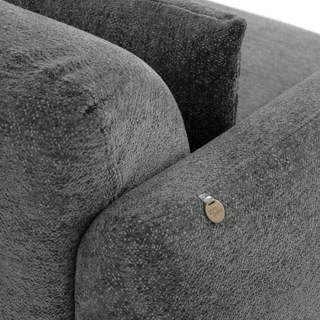 Sofá cama cinzento BARDOT - Gato Preto